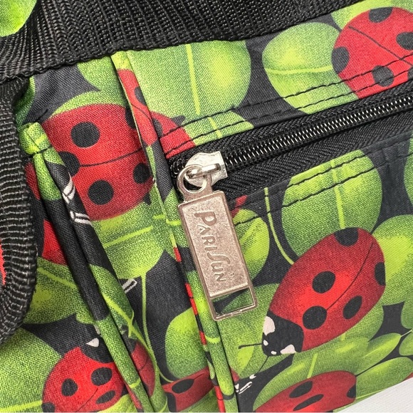 Parisun Large Duffle Bag with Ladybug Print NWOT - Picture 2 of 9